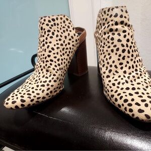 Leopard Print Women's Ankle Boots